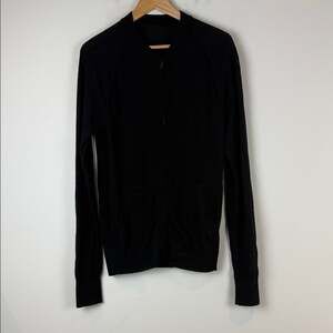 Kit and Ace Black Full-Zip Lightweight Sweater
